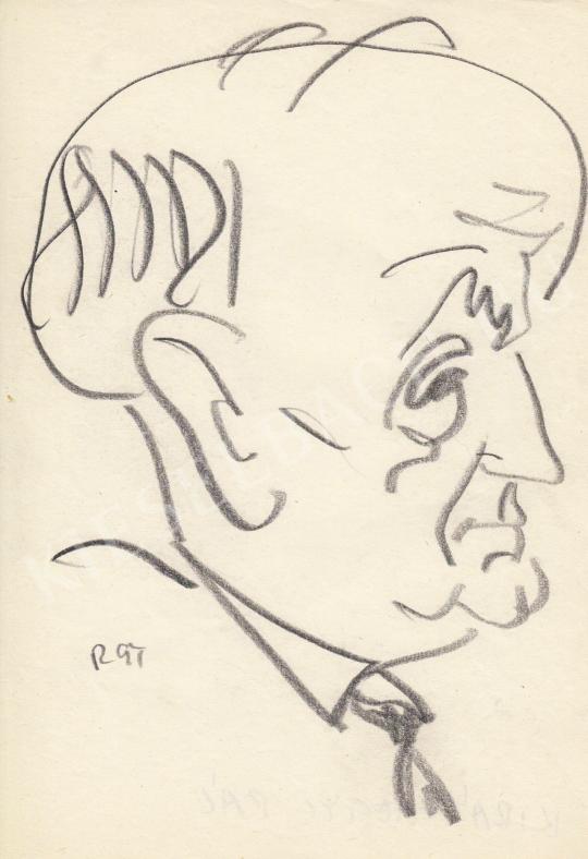 For sale  Rózsahegyi, György - Portrait of Pál Királyhegyi Humorist, Writer 's painting