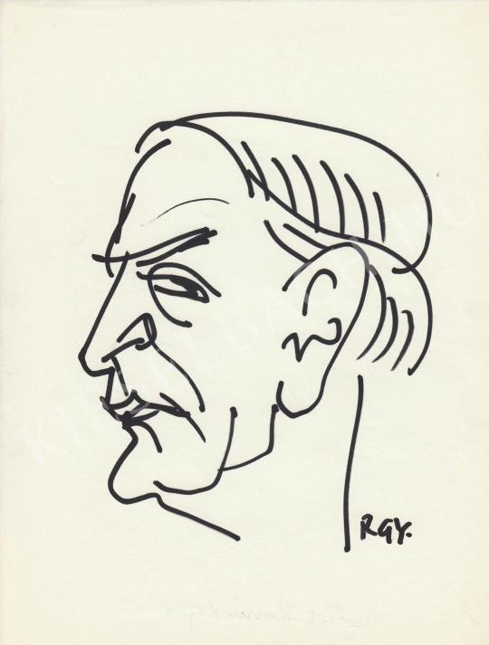 For sale  Rózsahegyi, György - Portrait of Lajos Hollós Korvin Poet, Writer 's painting