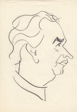  Rózsahegyi, György - Portrait of Géza Képes Poet (1970s)