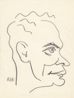  Rózsahegyi, György - Portrait of Lajos Mesterházi Writer (1970s)