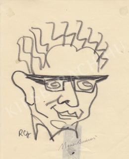  Rózsahegyi, György - Portrait of András Mezei Poet, Writer (1970s)