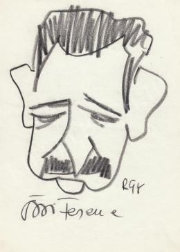  Rózsahegyi, György - Portrait of Ferenc Örsi Writer (1970s)