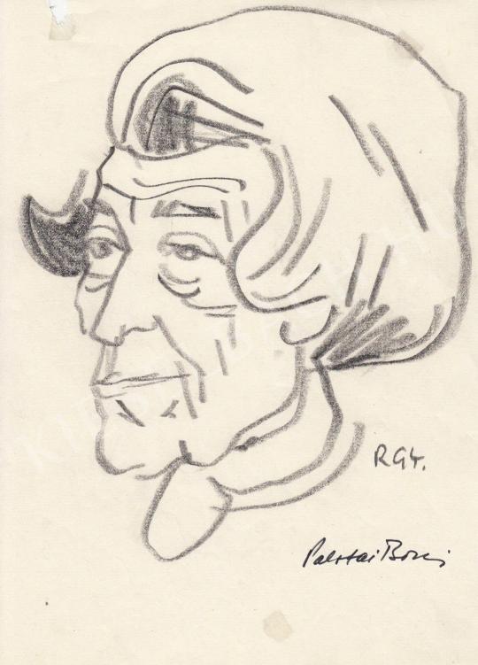  Rózsahegyi György - Palotai Boris író, költő portréja festménye