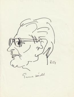  Rózsahegyi, György - Portrait of László Passuth Writer (1970s)