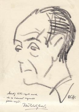  Rózsahegyi, György - Portrait of András Mihály Rónai Poet (1970s)