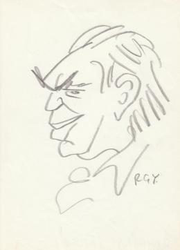  Rózsahegyi, György - Portrait of József Romhányo Writer, Poet (1970s)