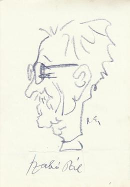  Rózsahegyi, György - Portrait of Pál Szabó Novelist, Politician (1970s)