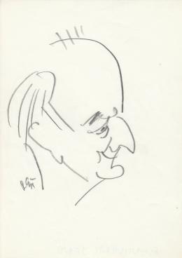  Rózsahegyi György - Szentiványi Jenő író portréja (1970-es évek)