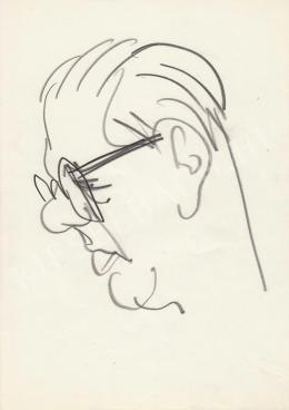  Rózsahegyi György - Tabi László író, humorista, szerkesztő portréja (1970-es évek)
