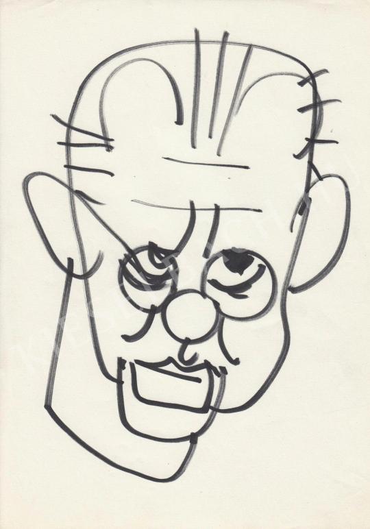 For sale  Rózsahegyi, György - Portrait of László Tabi Editor, Humorist, Editor 's painting