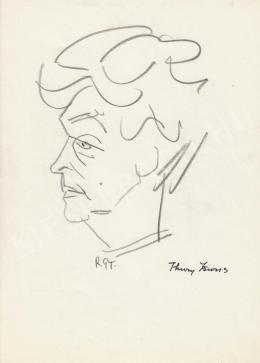  Rózsahegyi György - Thury Zsuzsa író portréja (1970-es évek)