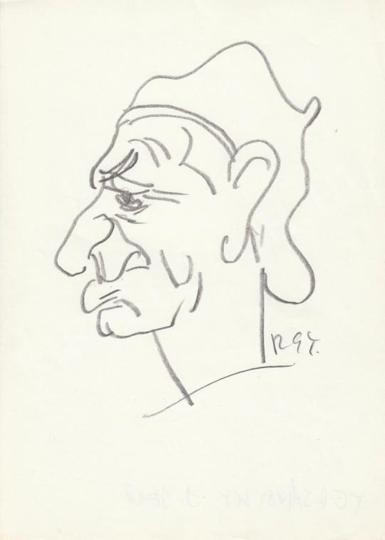  Rózsahegyi, György - Portrait of Jenő Józsi Tersánszky Writer painting