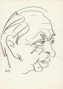  Rózsahegyi, György - Portrait of László Vadnay Writer, Humorist, Screenwriter (c. 1967)