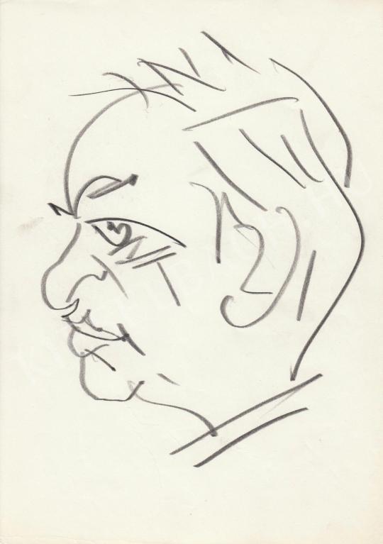  Rózsahegyi György - Vadnay László író, forgatókönyvíró, humorista portréja festménye