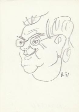  Rózsahegyi, György - Portrait of Zoltán Vas (1970s)