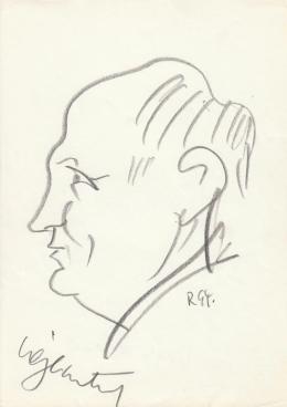  Rózsahegyi, György - Portrait of Antal Végh Writer (1970s)