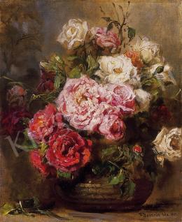  Dolányi Benczúr, Ida - Still life with roses 