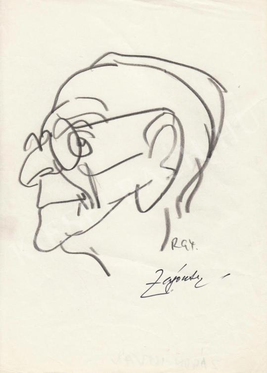 Eladó  Rózsahegyi György - Zágon István humorista portréja festménye