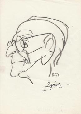  Rózsahegyi, György - Portrait of István Zágon Humorist 