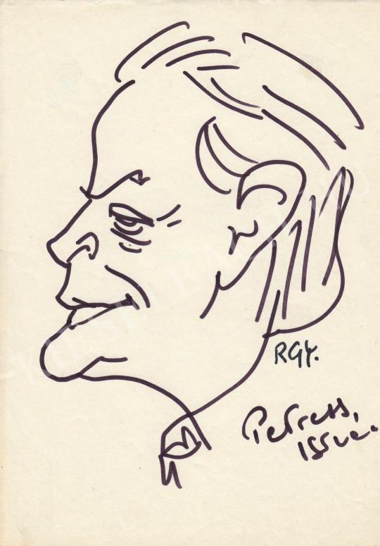 For sale  Rózsahegyi, György - Portrait of István Petress Journalist 's painting