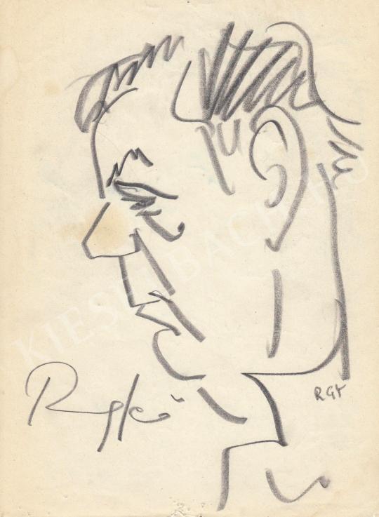  Rózsahegyi György - Ranschburg Jenő pszichológus portréja festménye