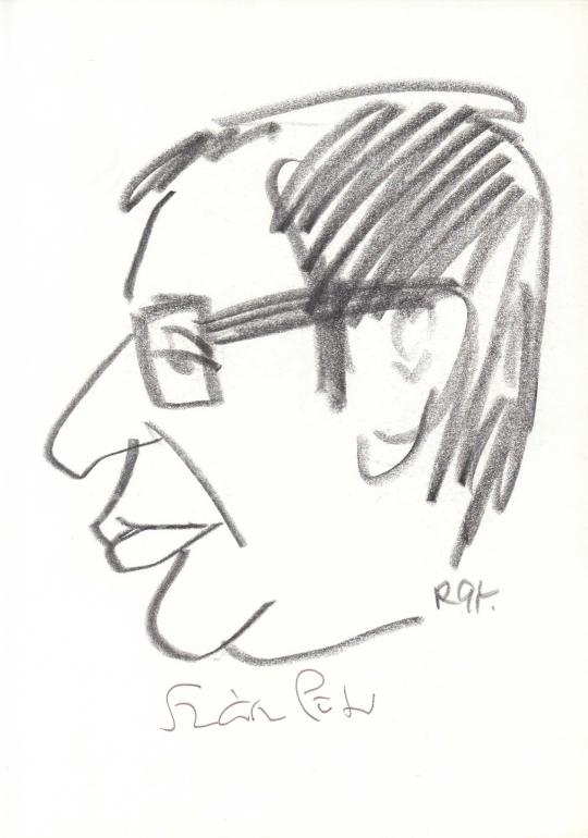 For sale  Rózsahegyi, György - Portrait of Péter Szász Playreader, Screenwriter, Director, Critic 's painting