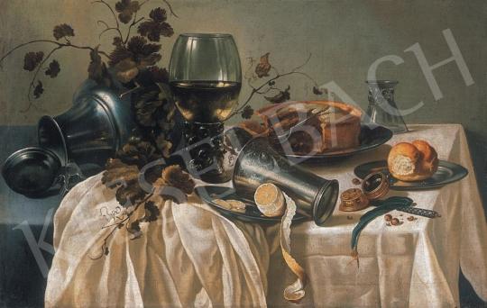  Claesz, Pieter - Asztali csendélet fémkorsóval és pohárral | 11. Aukció aukció / 168 tétel