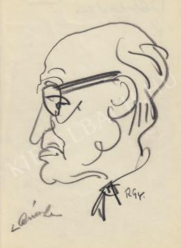  Rózsahegyi, György - Portrait of László Dénes Journalist, Poet (1970s)