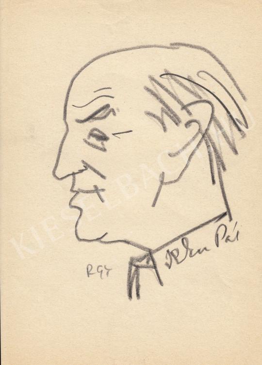  Rózsahegyi György - Ilku Pál politikus portréja festménye