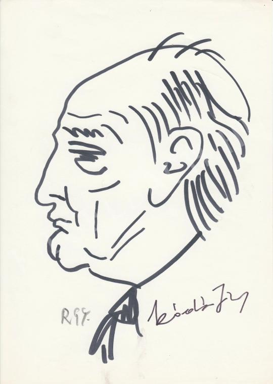  Rózsahegyi, György - Portrait of János Kádár Politician painting