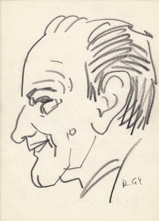  Rózsahegyi, György - Portrait of János Kádár Politician painting