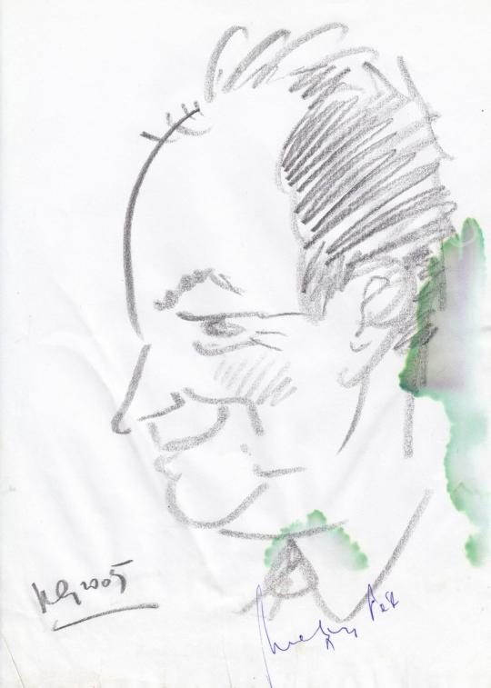 For sale  Rózsahegyi, György - Portrait of Péter Medgyesi Politician 's painting