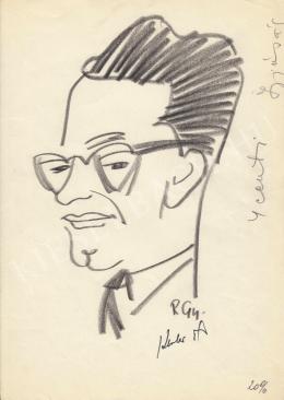  Rózsahegyi, György - Portrait of Pál Keszler Theatre headmaster 