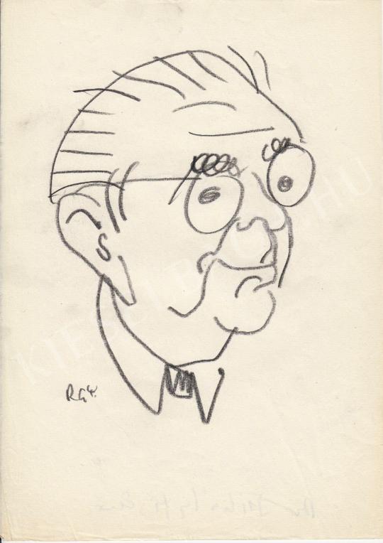 For sale  Rózsahegyi, György - Portrait of Ernő Mihályfi dr. Journalist, Minister 's painting