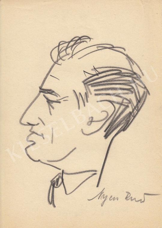  Rózsahegyi, György - Portrait of Rezső Nyers Politician painting
