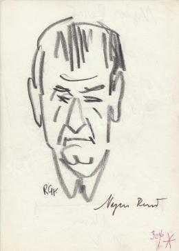  Rózsahegyi, György - Portrait of Rezső Nyers Politician 