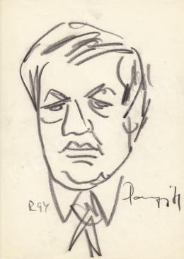  Rózsahegyi, György - Portrait of Imre Pozsgai Politician (1980s)