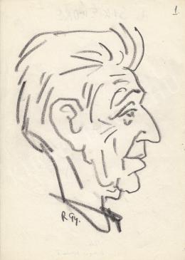  Rózsahegyi, György - Portrait of Endre Sík Writer, Politician, Jurist (1960s)