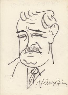  Rózsahegyi György - Sümegi János belgyógyász portréja (1960-as évek)