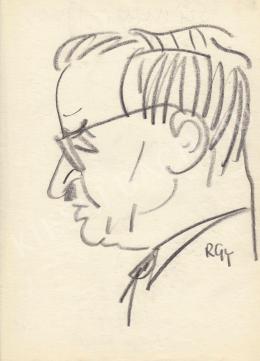  Rózsahegyi György - Sümegi János belgyógyász portréja (1960-as évek)