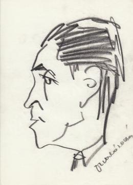  Rózsahegyi, György - Portrait of Zoltán Szabó Writer (1960s)