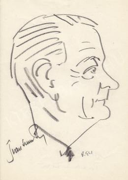  Rózsahegyi, György - Portrait of Rezső Trautman Politician (1960s)