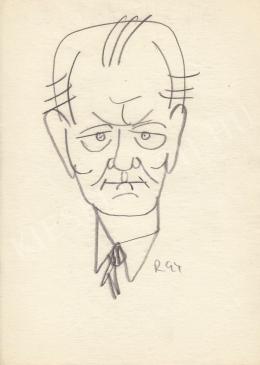  Rózsahegyi, György - Portrait of Rezső Trautman Politician (1960s)