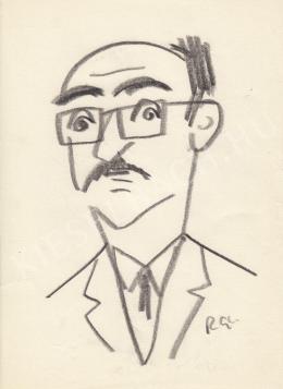  Rózsahegyi, György - Portrait of Péter Vályi Politician (c. 1970)