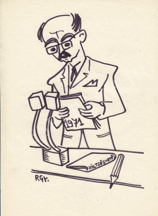  Rózsahegyi György - Vályi Péter politikus portréja festménye