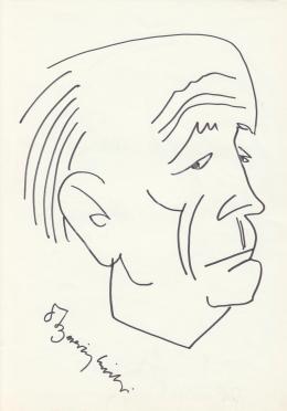  Rózsahegyi, György - Portrait of Miklós Beresztóczy dr. Provost, Priest, Politician (1970s)