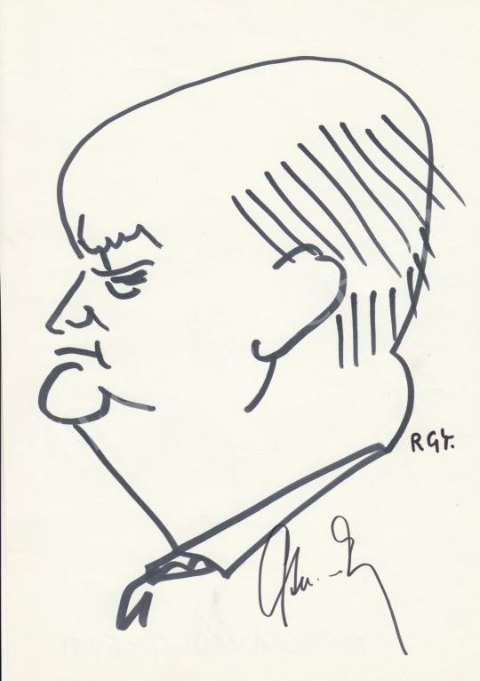For sale  Rózsahegyi, György - Portrait of György Csanády dr. Poet, Journalist 's painting