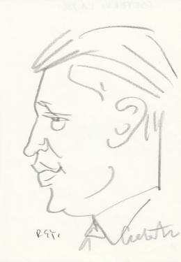  Rózsahegyi, György - Portrait of Lajos Csetreki Politician (1960s)