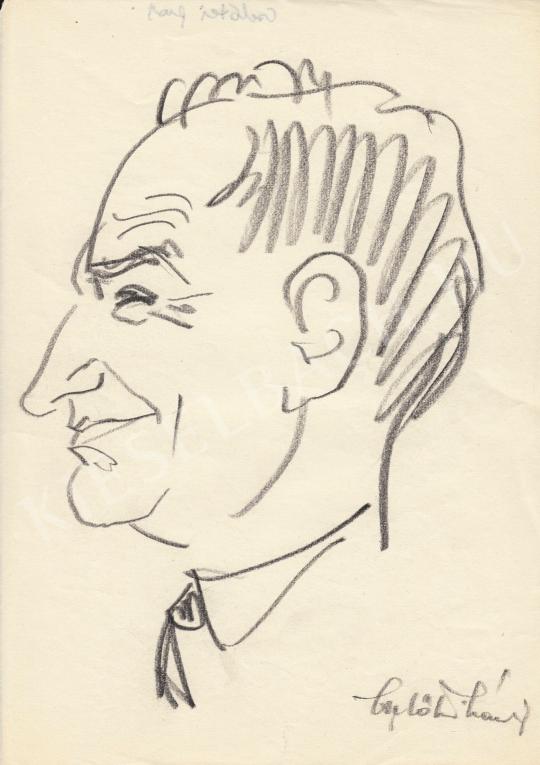  Rózsahegyi György - Cselötei László kertészmérnök portréja festménye