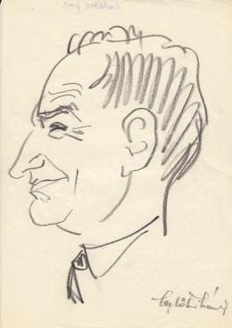  Rózsahegyi, György - Portrait of Cselöntei prof. Garden Engineer (1960s)